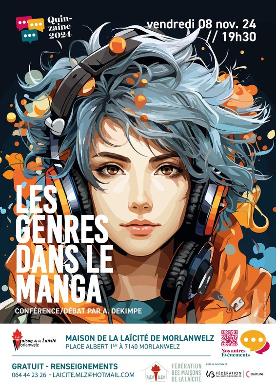 Conférences Art: Les genres dans le manga - Morlanwelz (Hainaut)