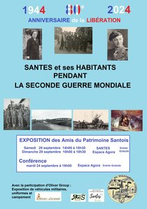 Expositions Exposition   Santes ses habitants pendant 2nde Guerre Mondiale 