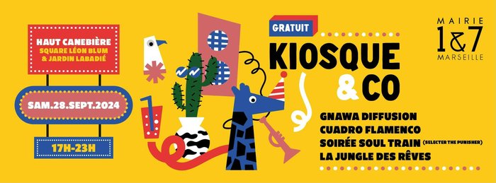 Expositions KIOSQUE & GNAWA DIFFUSION / CUADRO FLAMENCO / SOUL TRAIN