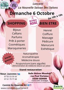 Expositions Salon  Octobre rose 