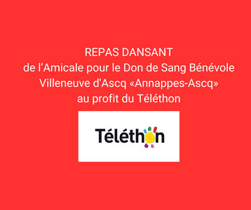 Expositions Repas dansant don sang pour Tlthon