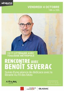 Expositions Rencontre avec Benot Sverac - Vendredi 4 octobre