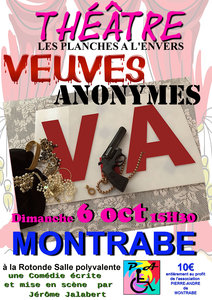 Expositions Pice thtre   Veuves Anonymes   