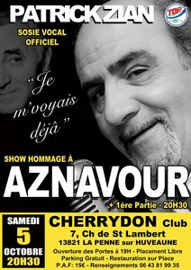 Expositions Patrick ZIAN: hommage  Charles Aznavour