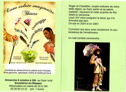 Expositions Pice thtre patoisante  Eune salate imaginaire 