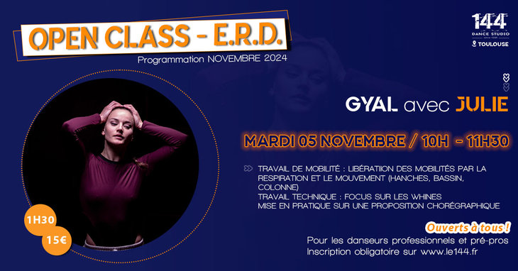 Stages,cours Open Class Gyal avec Julie