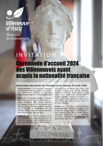 Expositions Crmonie d accueil villeneuvois ayant acquis nationalit franaise 2024