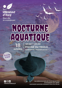 Soires Nocturne aquatique  Villeneuve d Ascq : Plongez dans soire monstrueuse !