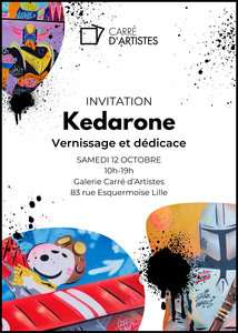 Expositions Vernissage ddicace l artiste Kedarone