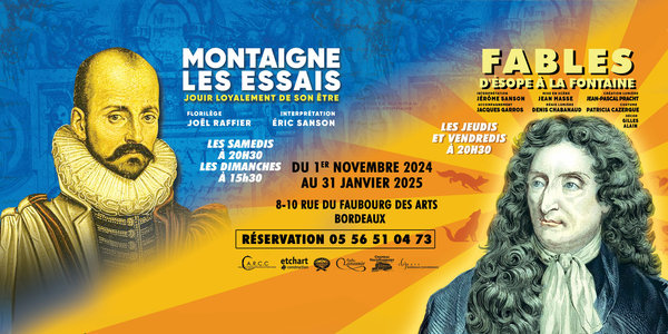 Spectacles Spectacle  Fables d sope  Fontaine   Les essais  Montaigne