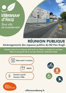 Expositions Runion publique les amnagements boulevard Gogh  Villeneuve d Ascq