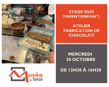 Stages,cours Stage parent/enfant : atelier fabrication chocolat