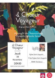 Expositions Concert Choeur Voyageur chante pour familles 