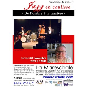 Expositions Jazz coulisse: confrence + Yves Scotto Trio