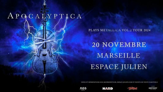 Expositions APOCALYPTICA PLAYS METALLICA VOL. 2 TOUR 2024