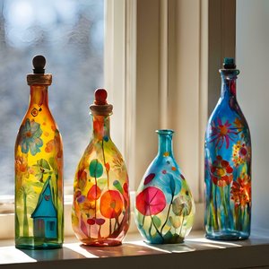 Stages,cours Atelier Peinture bouteille verre - recyclerie Chteau