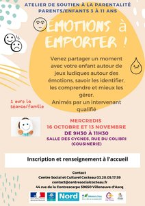 Stages,cours Atelier parent/enfant les motions  emporter