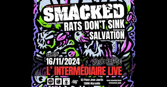 Expositions SMACKED / RATS DON T SINK / SALVATION