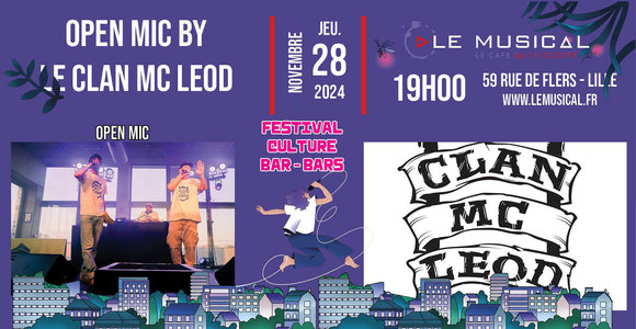 Expositions Fest culture bars: Open mic#53 Clan Leod