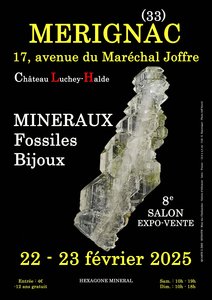 Expositions 8me salon minraux, fossiles bijoux  Mrignac